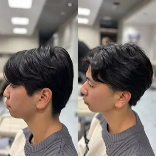 ショート パーマ メンズ メンズ特化韓国風 パーマスタイル/りんのヘアスタイル