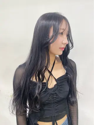 ロング ハギワラ ミナコのヘアスタイル