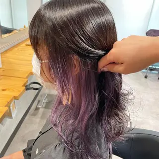 セミロング カラー ヘアアレンジ 🫧うる艶トレンド 🫧透明感カラーのヘアスタイル