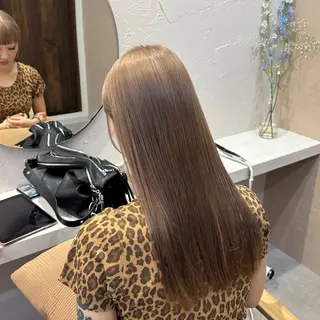 ロング カラー Ｆ.まひろ🎀 暖色カラー／ベージュのヘアスタイル