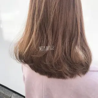 セミロング カラー Joule銀座 石山あやのヘアスタイル