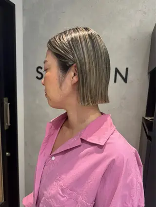 ショート カラー メンズ特化 パーマ/オザワのヘアスタイル