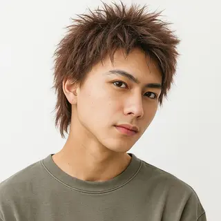 ショート カラー パーマ メンズ Gain KAKKY 池下駅徒歩3分のヘアスタイル