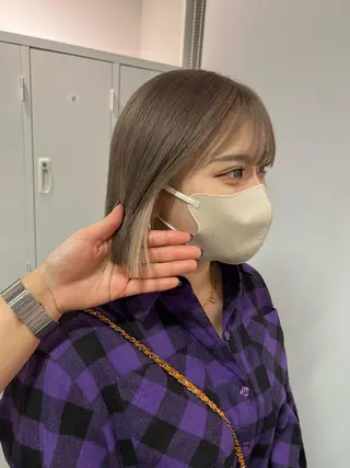 ショート カラー sio.nail&eyebrow salon shimokitazawa2号店所属・nailist mana𖤐´-のネイルデザイン