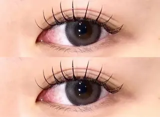 マツエク・マツパ eve🐰束間まつ毛 /透明感カラーのマツエク・マツパデザイン