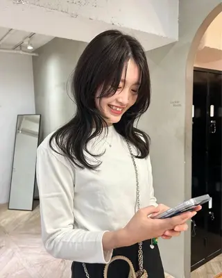 セミロング LOREN ao所属・名古屋透明感カラー /LOREN RIOのヘアスタイル