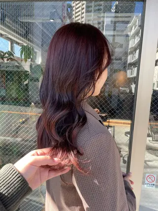 ロング カラー 🍐透明感カラー🍐 レイヤーカットのヘアスタイル