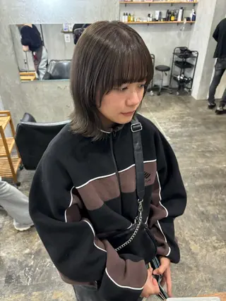 カラー fudge所属・MaisonHALU 松浦光咲のヘアスタイル