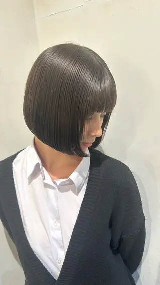 ロング カラー カツキ/GARTE 代官山のヘアスタイル