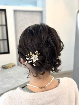 ミディアム ヘアアレンジ VISAGE ba.sk 金子詩帆のヘアスタイル