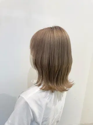 ミディアム 髪質改善カラー🤍 エクステ✨君島由実子のヘアスタイル