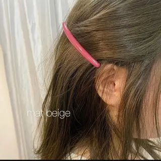 ミディアム カラー 【pejite】 Hinanoのヘアスタイル