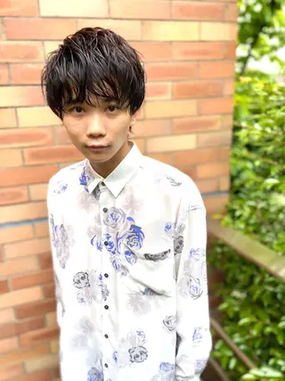 ショート カラー パーマ ヘアアレンジ メンズ CHIC share salon所属・ちこ .のヘアスタイル