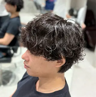 ショート パーマ メンズ 【メンズ特化】 池田大成✂︎のヘアスタイル