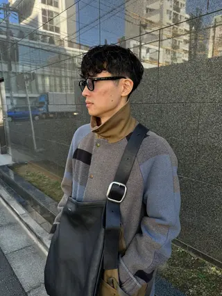 ショート パーマ メンズ 吉田一輝 外国人パーマのヘアスタイル