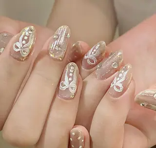ネイル By moonネイル 🌷ワンホン/韓国風のネイルデザイン