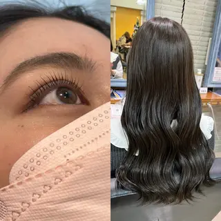 ミディアム カラー マツエク・マツパ Froom🌻 村上夏菜のネイルデザイン