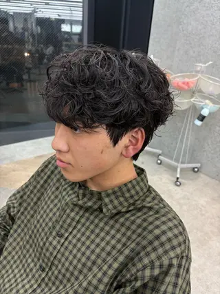 パーマ メンズ 🌀toa/波巻き✨ /メンズパーマ／栄のヘアスタイル