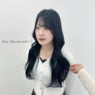 ロング カラー パーマ ヘアアレンジ メンズ キッズ ♥️韓国ヘア レイヤー♥️ゆりのヘアスタイル