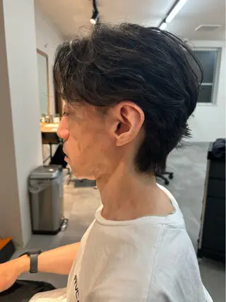 パーマ メンズ フェザーパーマ/韓国 /メンズカット保立のヘアスタイル