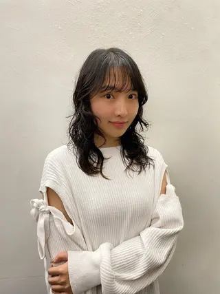 セミロング パーマ Paddle所属・似合わせレイヤー/ レイヤーパーマ/高倉のヘアスタイル