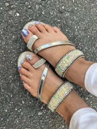 ロング カラー ヘアアレンジ キッズ ネイル マツエク・マツパ アイブロウ 福田 加奈のネイルデザイン