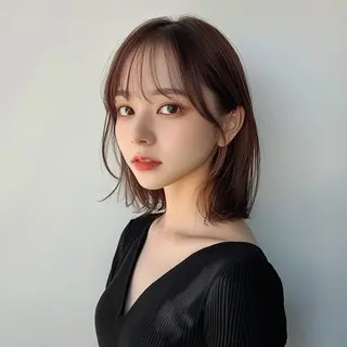 ミディアム mua 鳳のヘアスタイル