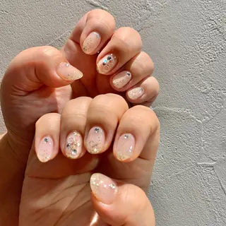 セミロング ネイル 佐藤 まりえのネイルデザイン