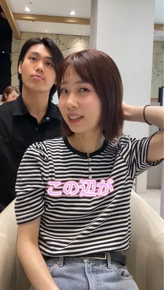 ショート 小町康耀　ボブ /顔周りレイヤーのヘアスタイル