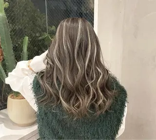 ロング カラー パーマ ヘアアレンジ メンズ キッズ ネイル マツエク・マツパ アイブロウ Dimo＆所属・ハイライトカラー /ダイスケのヘアスタイル