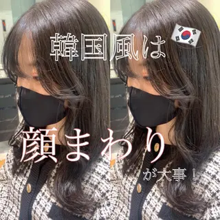 セミロング カラー 韓国ヘア特化型美容師 カワノマイ🇰🇷のヘアスタイル