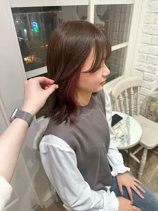 カラー ヘアアレンジ himawari♡ 柔らかいカラーのヘアスタイル