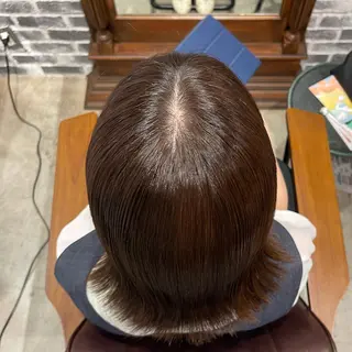 ミディアム カラー イージーパーマ募集 平口はのんのヘアスタイル