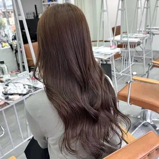 ロング カラー ヘアアレンジ ブリーチなしカラー /ベージュ/安形翔のヘアスタイル