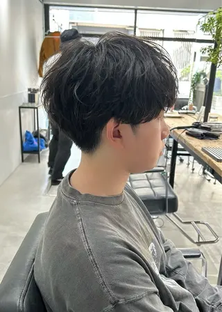 ショート パーマ メンズ fuzon kauti所属・fifth原宿店/ 川﨑やすなりのヘアスタイル
