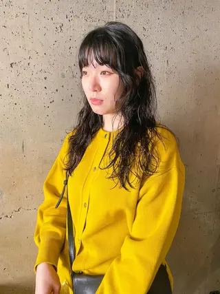 ロング パーマ パーマ/レイヤー 岩山丈一郎のヘアスタイル