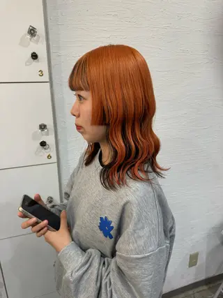 ミディアム ミユル/ ブリーチカラー🎀✨のヘアスタイル
