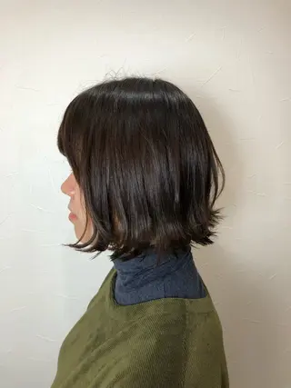 ミディアム 縮毛矯正&髪質改善/ きょうの🐺のヘアスタイル