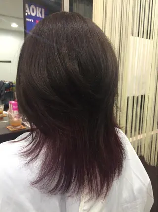 ミディアム カラー 阿久津 泰幸のヘアスタイル