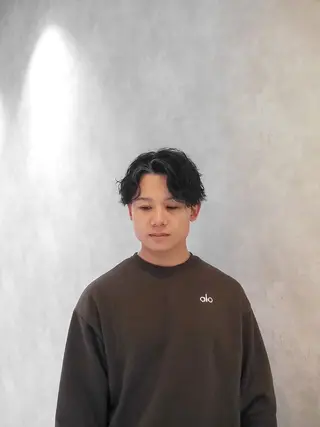 ミディアム パーマ メンズ パーマが得意な【最高 悠斗】のヘアスタイル