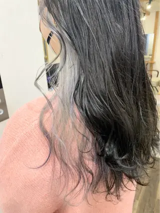 セミロング カラー 松岡 恭弘のヘアスタイル