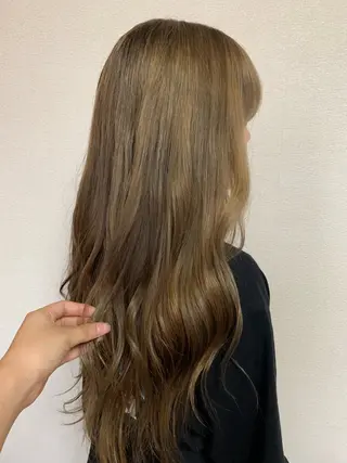 ロング カラー れな/艶カラー /暖色カラーのヘアスタイル