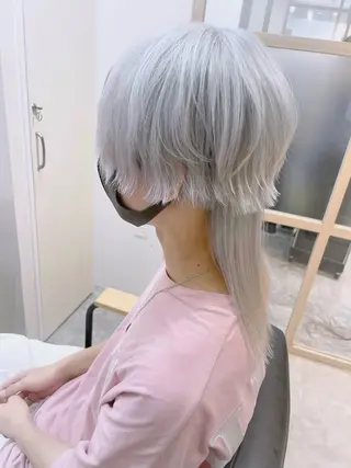 ミディアム カラー メンズ EMANON新宿南口所属・🦄中性ウルフ ☁️Shiori🦄のヘアスタイル