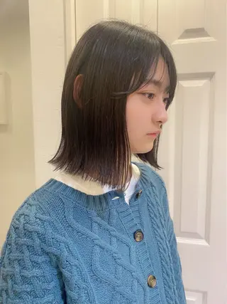 ミディアム カラー 🫒オリーブカラー/ みづき/パーマ🤍のヘアスタイル