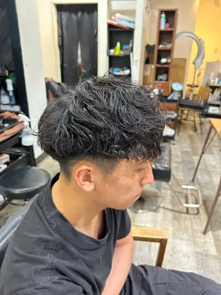 パーマ メンズ メンズ美容室 難波北川司のヘアスタイル