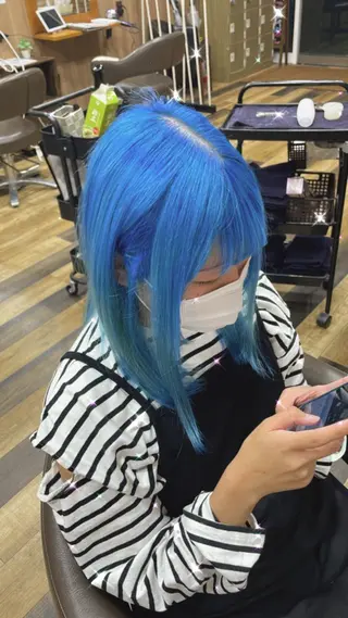 ミディアム カラー 山際勇策 /岐阜美容師のヘアスタイル