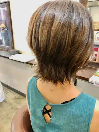 セミロング マンツーマン施術 ISSHKIのヘアスタイル