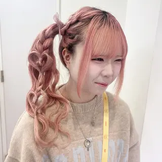 ロング ヘアアレンジ Ayu🍯/名駅/ブ リーチカラー/ヘアメのヘアスタイル
