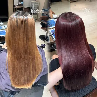 ロング カラー 白髪染めモデル様 募集中💖祝迫華艶のヘアスタイル