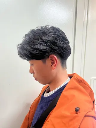 ショート パーマ メンズ 韓国風メンズ/毛流れ ヘアなら須田龍世のヘアスタイル